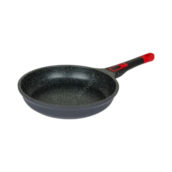 Patelnia z powłoką marmurową Chef & Cook 24 cm ze szklaną pokrywką