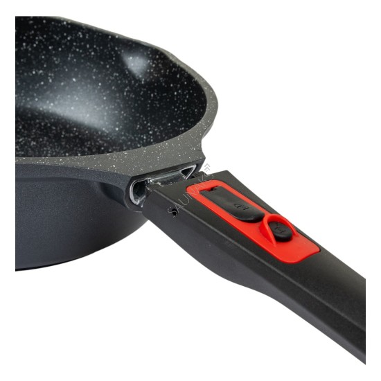 Patelnia głęboka z powłoką marmurową Chef & Cook 28 cm