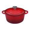 Ahjupott emaileeritud Chef & Cook 4,85L punane