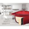 Ahjupott emaileeritud Chef & Cook 6,0L punane