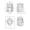 Sauna stove COZY 18-OG