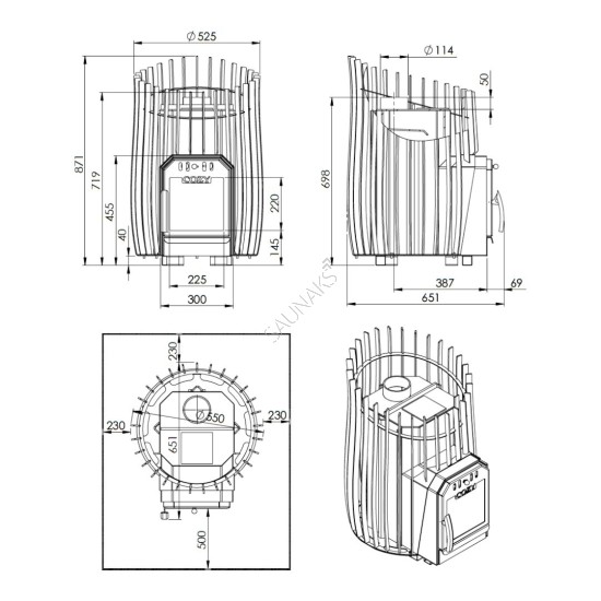 Piec do sauny COZY 18-SW