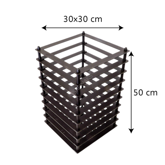 Siatka kominowa na kamienie COZY QUATTRO h=500mm