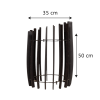 Flue stone cage COZY SW h=500mm