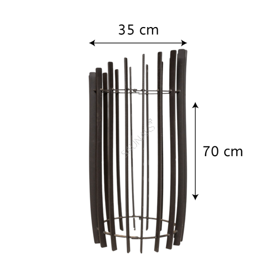 Siatka kominowa na kamienie COZY SW h=700mm