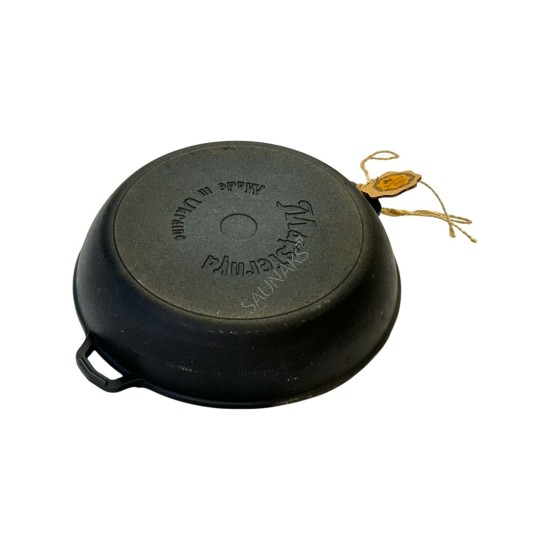 Patelnia żeliwna MAYSTERNYA 26x6cm z szklaną pokrywką