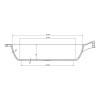 Cast iron pan MAYSTERNYA 28x6cm with wooden handle and glass lid