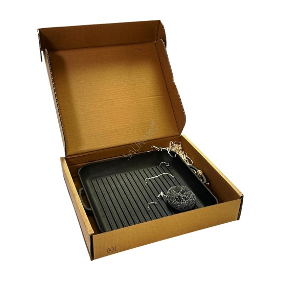 Patelnia grillowa żeliwna MAYSTERNYA 35x35x4cm