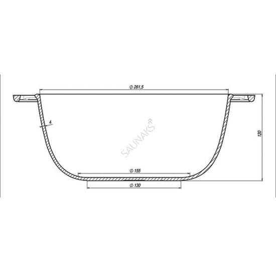 Garnek żeliwny MAYSTERNYA 5L z żeliwna pokrywą