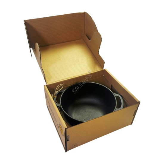 Garnek żeliwny MAYSTERNYA 5L z żeliwna pokrywą