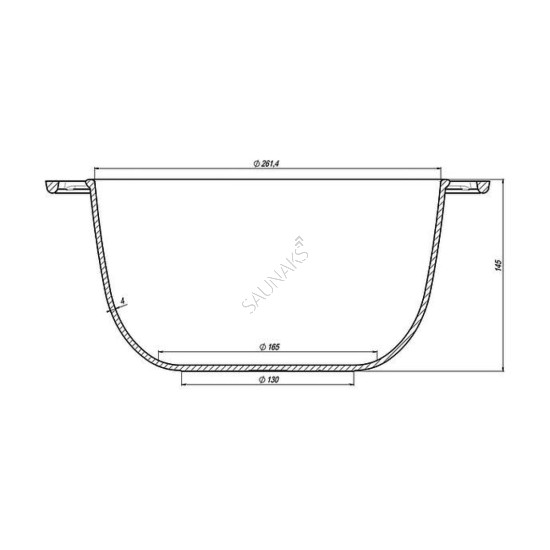 Garnek żeliwny MAYSTERNYA 6L z żeliwna pokrywą