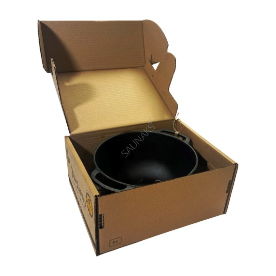 Garnek żeliwny MAYSTERNYA 6L z żeliwna pokrywą