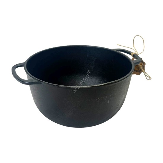 Garnek żeliwny MAYSTERNYA 6L z żeliwna pokrywą