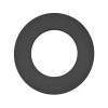 Flue pipe rosette 120/50mm black