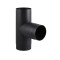 Trójnik rury dymowej 120mm 90° czarny