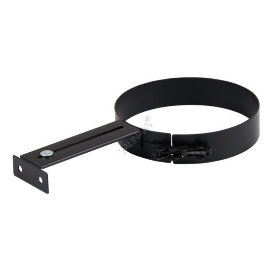 Uchwyt ścienny rury dymowej 120mm czarny