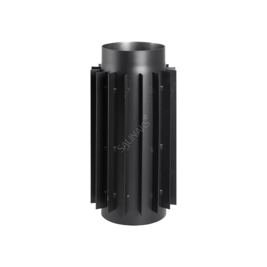 Rura dymowa 150mm 50cm (radiator) czarna