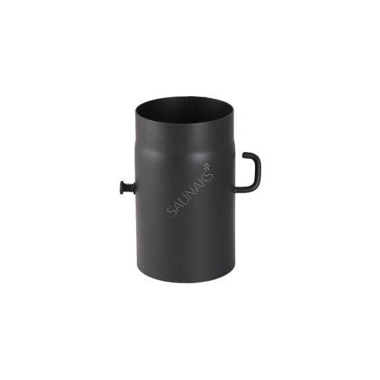 Szyber rury dymowej 150mm 25cm czarny