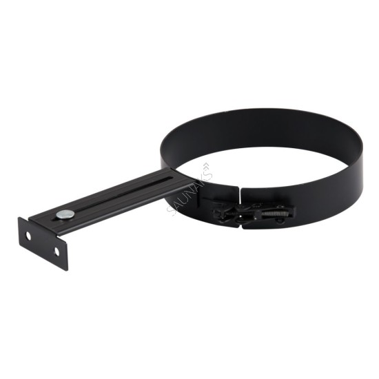 Uchwyt ścienny rury dymowej 150mm czarny