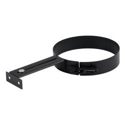 Uchwyt ścienny rury dymowej 200mm czarny