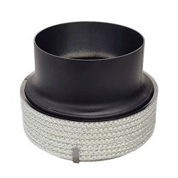 Przejście do komina ceramicznego +115/-160mm czarne