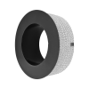Adapter for ceramic chimney A1 +120/-200mm black