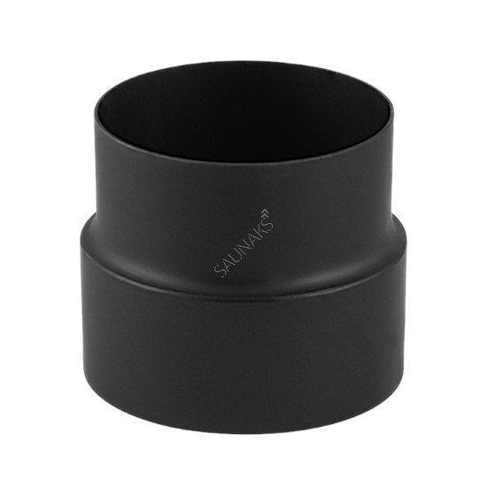 Redukcja rury dymowej +130/-120mm czarna