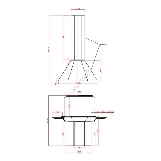 Palenisko z grillem do altany STOVEMAN