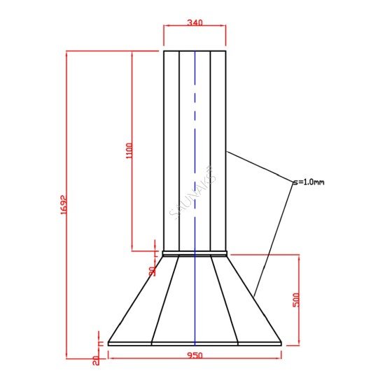 Palenisko z grillem do altany STOVEMAN