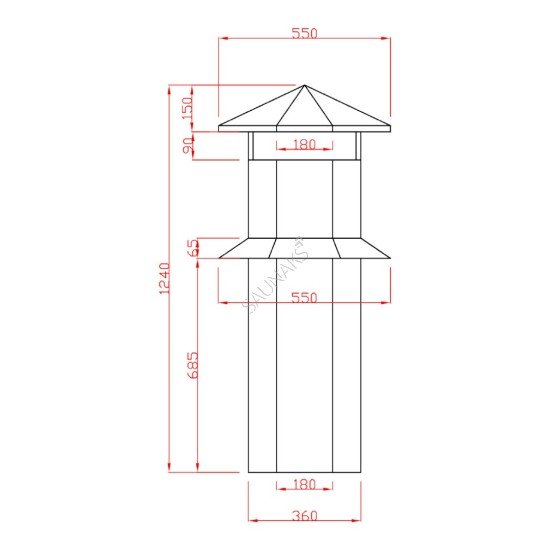 Palenisko z grillem do altany STOVEMAN